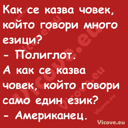 Как се казва човек, който говор...