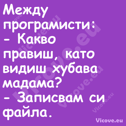 Между програмисти: Какво п...