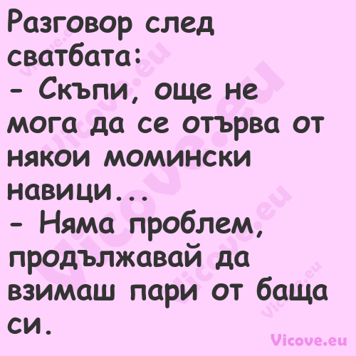 Разговор след сватбата: Ск...